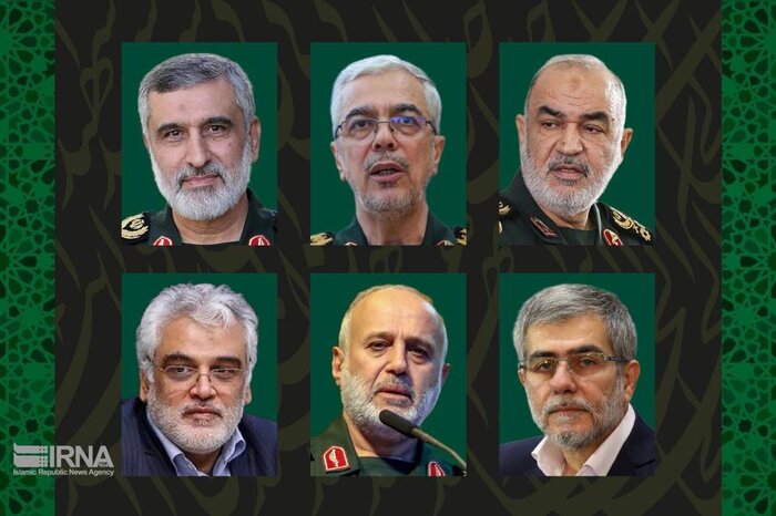 امام خامنه‌ای:
بیشک فقدان فرماندهانی چون، شهیدان باقری و سلامی و رشید و حاجی‌زاده و شادمانی و دیگر نظامیان، و دانشمندانی چون شهیدان طهرانچی و عباسی و دیگر دانشمندان، برای هر ملتی سنگین است. اما دشمن ابله و کوته‌بین به هدف خود نرسید.