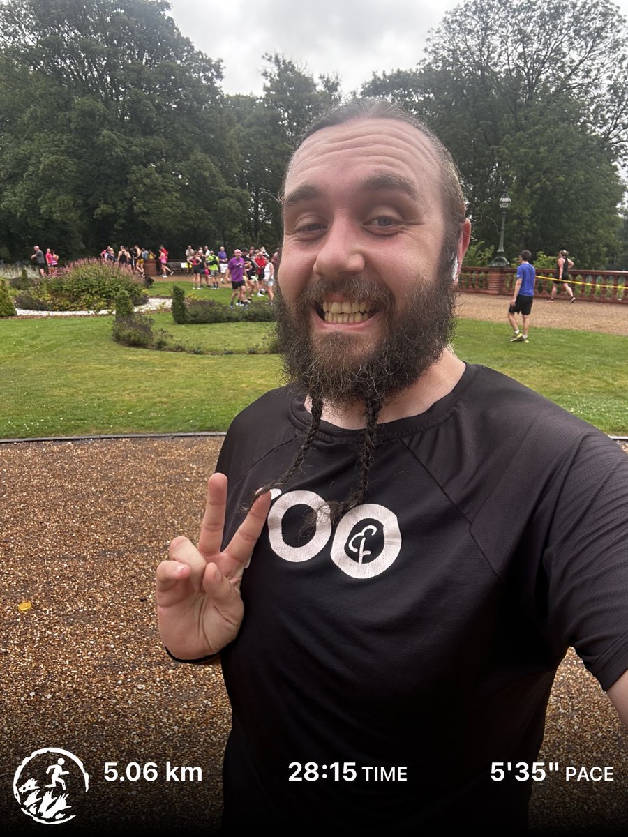 Special run today, this is my 200th #Parkrun completed!

Shame I couldn’t make it a PB too, no complaints though given I twisted my ankle this week and it was raining all run.

Followed Amelia's green dye and found the source of the red fungus. #ZombiesRun
