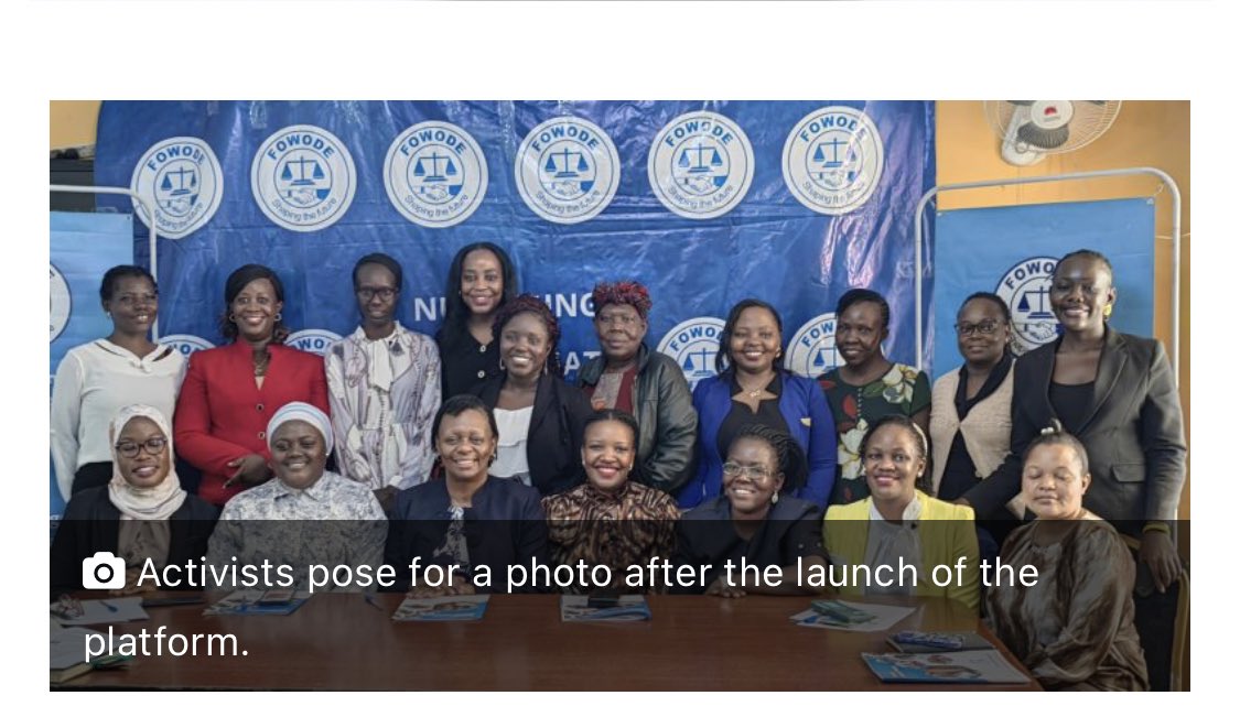 Nawanyagaglori1's tweet image. Glad to have joined @FOWODE_UGANDA and fellow women aspirants in the political space to launch The LeadERship Digital Resource Hub that represents a bold step toward realizing the full potential of women in the political arena.
The innovative is a one-stop digital resource…
