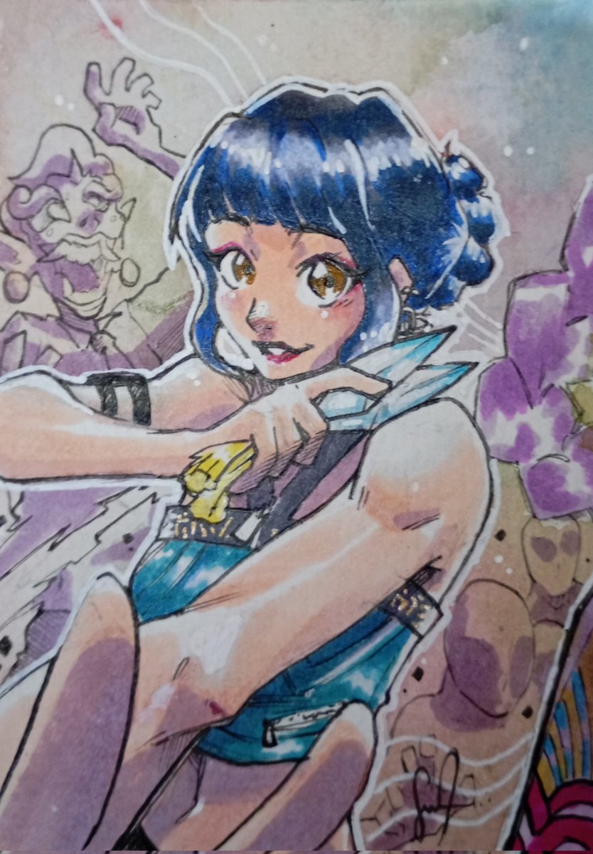 baekun_art's tweet image. 3/3 Zoey from Huntrix 💙 
..
#KPOPDEMONHUNTERS #HUNTRIX #Zoey