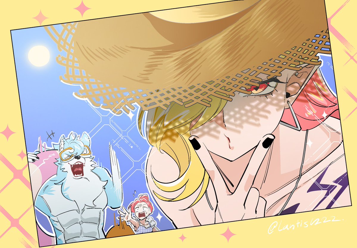 lantis1222's tweet image. 海边🏖️🏖️！！！☆*:.｡. o(≧▽≦)o .｡.:*☆

好喜欢大家的泳装！
#魔王城の料理番 
#まおりょFA