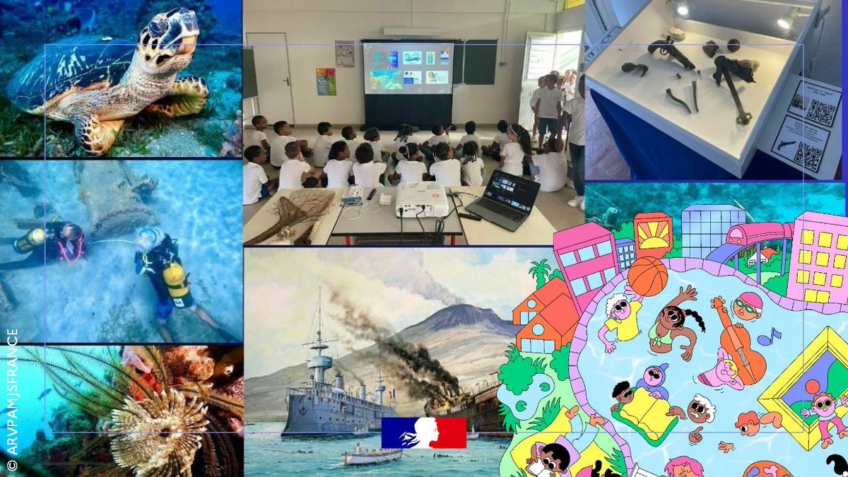 MinistereCC's tweet image. #VacancesCulturelles 🌞 | Jusqu’au 31 août en Martinique, partez à la découverte des épaves de Martinique et de l'archéologie sous-marine avec les conférences gratuites de l’Arvpam !
Les dates 👉 swll.to/ARVPAMJSFRANCE
@Prefet972