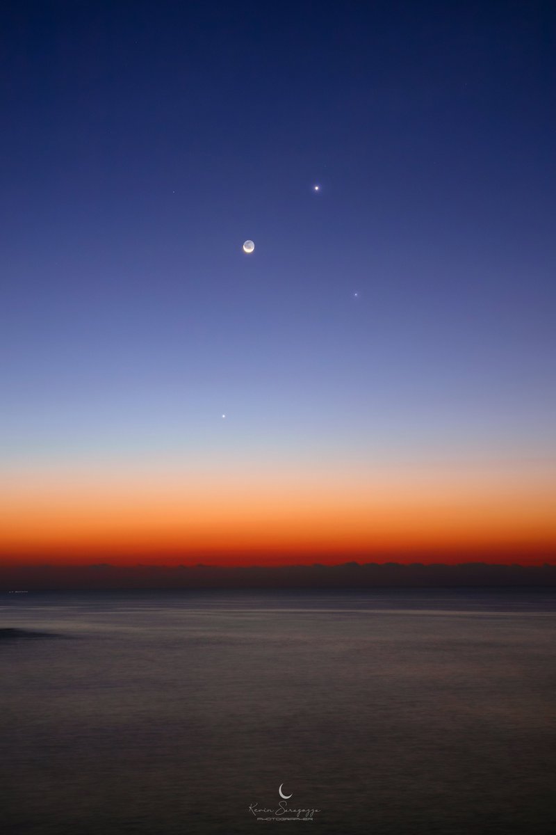 Moon, Venus and Mercury