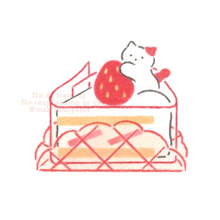 mahiromiyama's tweet image. 🍰🍓. * ♡
#SUZURI  #コミッション