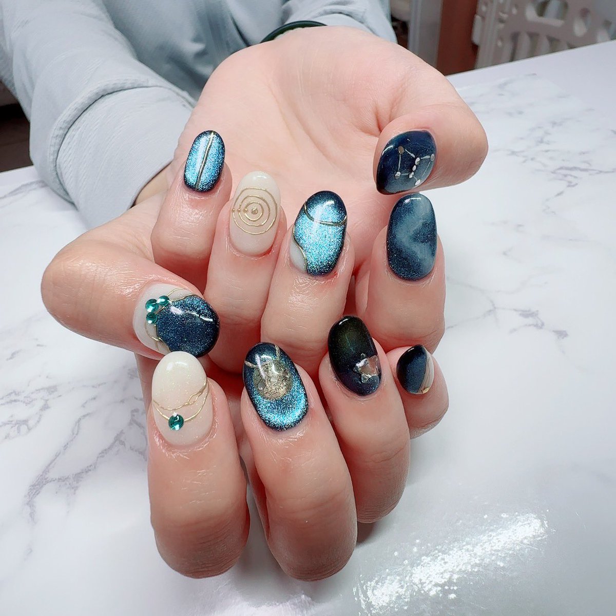 yanitaroshop's tweet image. ラファウ概念ネイルしてもらった