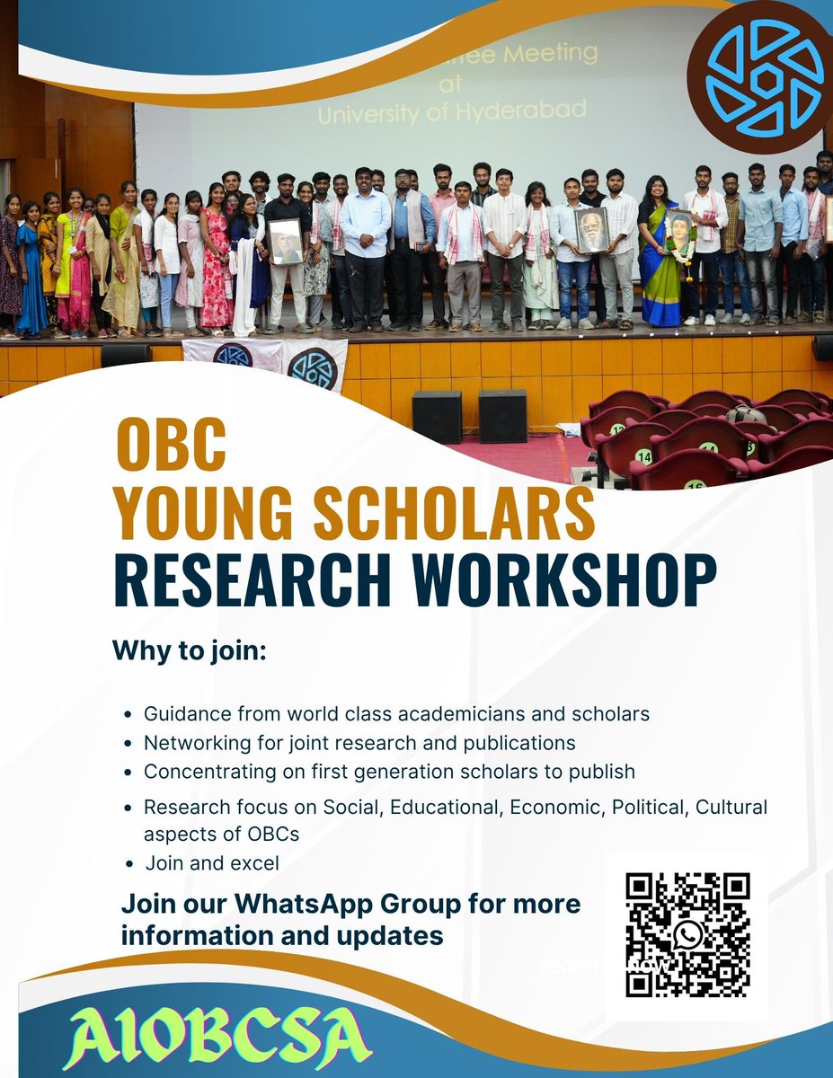 aiobcsa's tweet image. Join us to excel academically by joining the OBC research scholars workshop WhatsApp group 

chat.whatsapp.com/GE8izFxIm8s82I…
