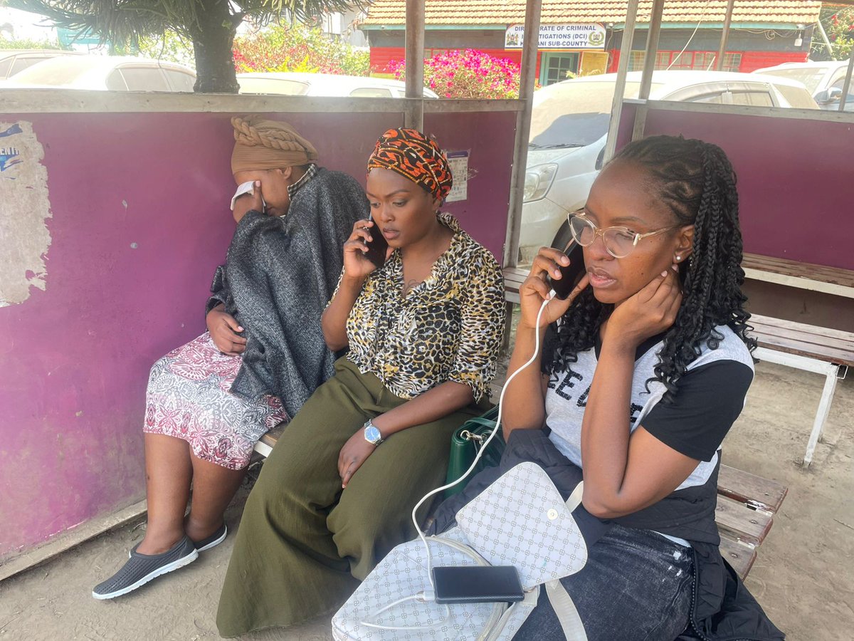 The family of Mwabili Mwagodi after reporting that Mwabili is missing yesterday at Kileleshwa Police Station, they were asked to report today at DCI Kilimani Police Station.They have reported to Kilimani and instead of being helped, they are being harassed by DCI Kilimani.
