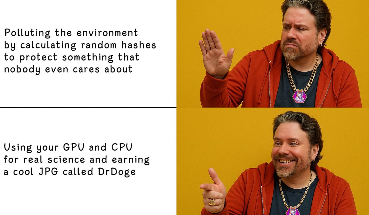 DrDoge_PLS's tweet image. DrDoge isn’t just a simple meme
It’s the missing science PulseChain was waiting for
Join our Discord for any questions
discord.com/invite/etQckZg…
#PulseChain #DeSci #memecoin
#Mining #foldingathome