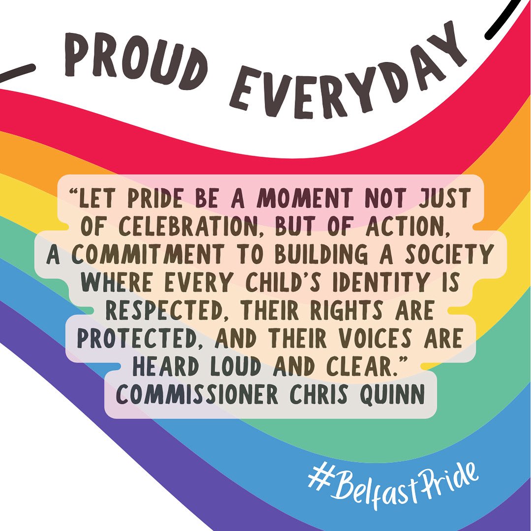 nichildcom's tweet image. Members of the NICCY Youth Panel and #teamniccy are excited to take part in this year’s @belfastpride parade.
Read Commissioner @ChrisNICCY’s message about this year’s Belfast Pride 🏳️🌈 niccy.org/news/commissio…
#belfastpride