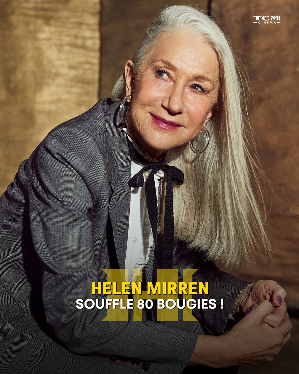 TCM_Cinema's tweet image. 👑 La majestueuse Helen Mirren célèbre ses 80 ans !
Avec une carrière aussi royale que ses rôles, la Reine du grand écran continue de régner sur le cinéma. 💫
🎞️ Dans quel film l’avez-vous préférée ?
#HelenMirren #Anniversaire #Actrice #Film #Cinéma #TheQueen #Hollywood