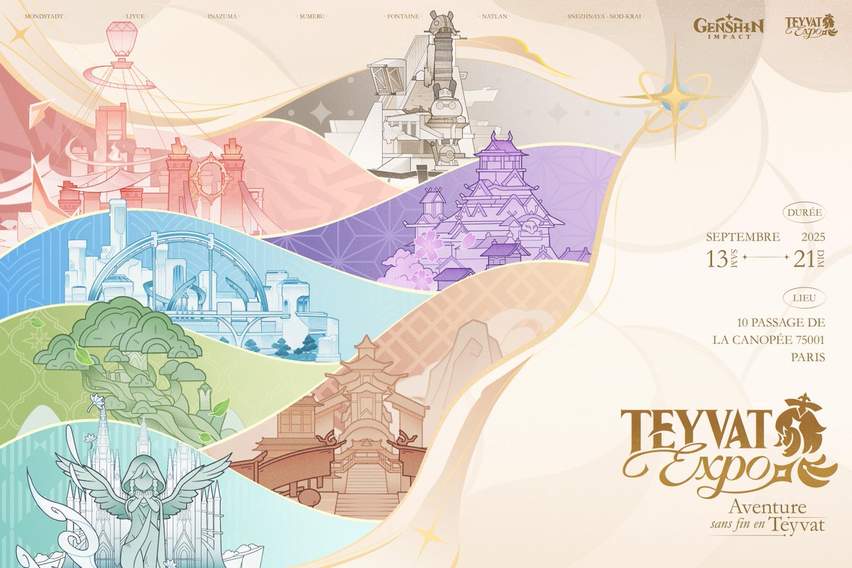 genshinimpactfr's tweet image. #GenshinImpact #TeyvatExpo #AventureSansFinEnTeyvat
Teyvat Expo de Genshin Impact approche à grands pas ! Partagez vos souvenirs et autres bons moments en Teyvat pour tenter de remporter un billet d'entrée !
Comment participer ?
- Suivez le compte officiel @genshinimpact_fr
-…