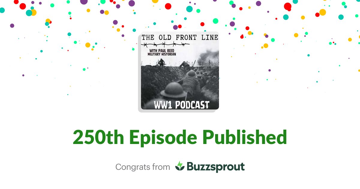 Old Front Line Podcast (@oldfrontlinepod) on Twitter photo Our 250th Episode went live today! The Old Front Line has come a long way since 2020! If you want to help the podcast and listen on <a href="/ApplePodcasts/">Apple Podcasts</a> then please do consider leaving a Rating & Review: it really helps! Our 250th Episode went live today! The Old Front Line has come a long way since 2020! If you want to help the podcast and listen on <a href="/ApplePodcasts/">Apple Podcasts</a> then please do consider leaving a Rating & Review: it really helps!