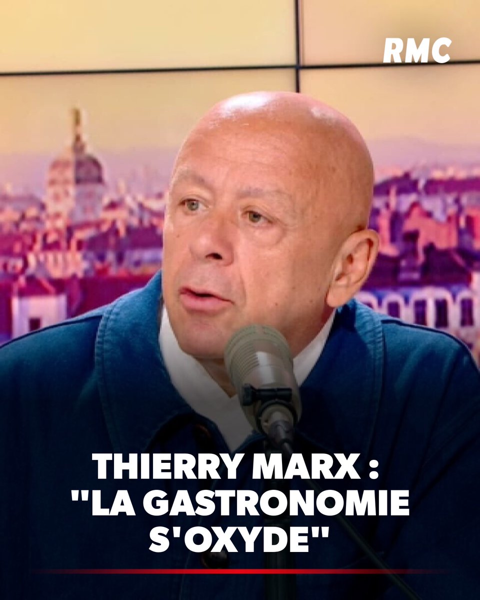 RMCInfo's tweet image. 🍴 "25 restaurants ferment chaque jour": Thierry Marx réclame que la gastronomie française devienne une exception culturelle. ► l.rmc.fr/4If