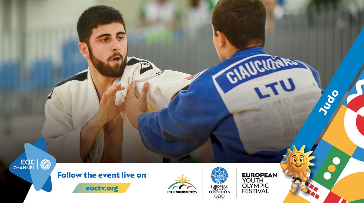 ✨Last day of #EYOFSkopje2025 🇲🇰

Celebrating talent and determination!

Today’s sports: Handball, Artistic Gymnastics, Judo.
📺Watch all competitions LIVE and on demand👇
EOCTV.org
🌐Streaming schedule: eurolympic.org