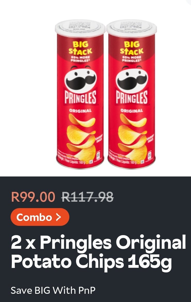 iThando's tweet image. Pringle are special at Pick n Pay