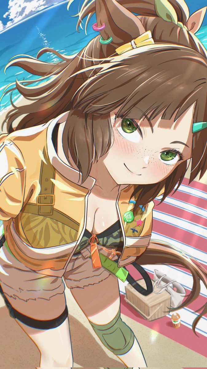rakugaki_chou_'s tweet image. 新衣装かわいいねの気持ちで描きました