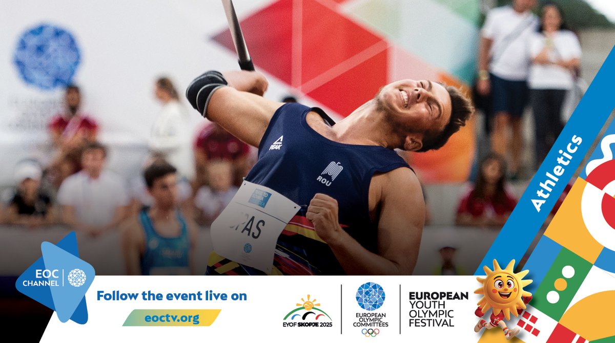 The final chapter of #EYOFSkopje2025 🇲🇰
Among today's sports: Table Tennis, Volleyball, Athletics.

📺Watch all competitions LIVE and on demand👇
#EOCTV Channel: EOCTV.org
🌐Full streaming schedule: eurolympic.org