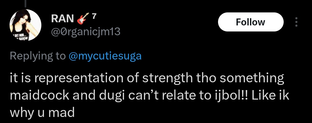 SugaProtectTeam's tweet image. 🚨 REPORT 🚨
Hate » slurs and tropes / hateful references
Abuse & harassment » targeted harassment / insults / inciting harassment
• x.com/godminie13
• x.com/0rganicjm13
• x.com/jmIuvseeker