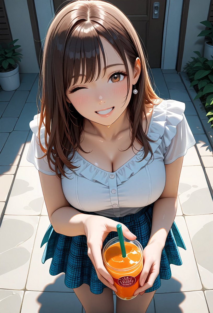 maplesyrup2022's tweet image. 暑い一日でしたね。
お疲れさま🍹
#AIart