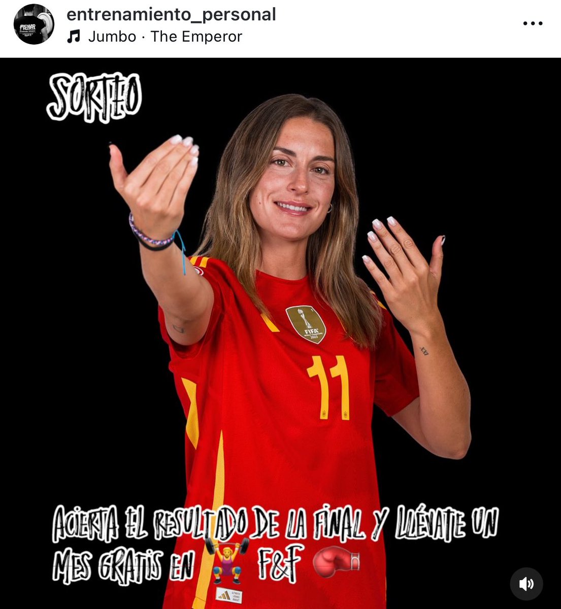 Participa en nuestra cuenta de Instagram y llévate un mes de entrenamiento gratis ⚽️ 🏋️‍♀️