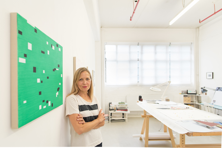 artukdotorg's tweet image. New seven questions interview 💬
Read the interview with artist Alison Turnbull 👉 artuk.org/discover/stori…
1) Alison Turnbull in her studio 📷 courtesy of Brian Benson / 2) 'Moon-Viewing Platform' by Alison Turnbull (b.1956) © the artist. 📷 @ArtGallerySoton
