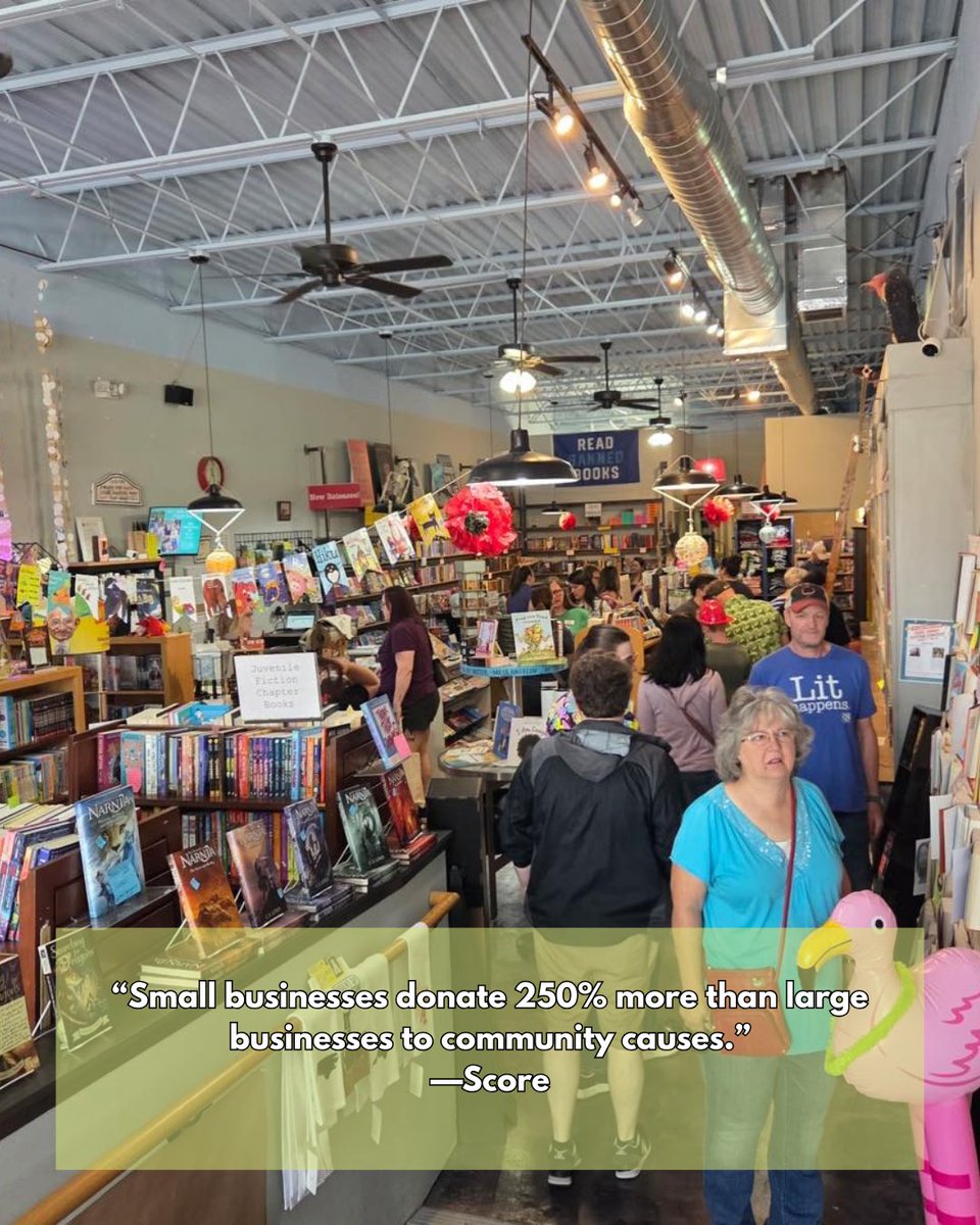 ShopLocRaleigh's tweet image. Ever wonder how much of a difference shopping small really makes?🤔 From job creation to community reinvestment, every purchase you make at a local shop has an impact.🙌
Swipe to see the stats on how small retailers keep our communities thriving.📈