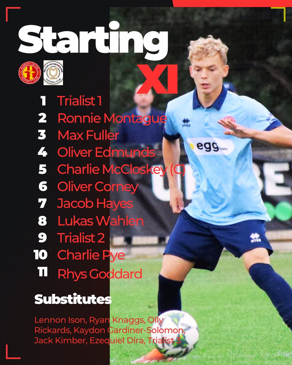 This morning we take a development team to play a friendly match against <a href="/MKDonsFCAcademy/">Milton Keynes Dons Academy</a>

Kick off is 11.30 at Creasey Park, Dunstable.

A tremendous pre-season test for the team!