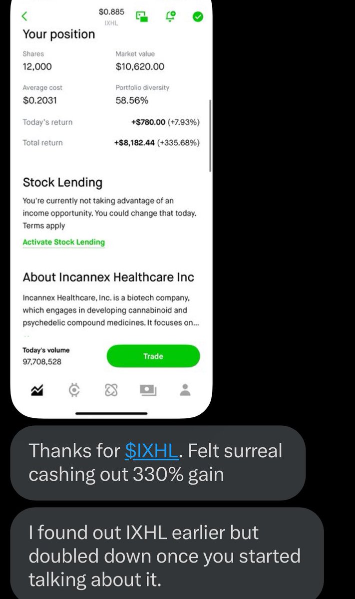 stockplaymaker1's tweet image. Good morning, love seeing this $IXHL ❤️
Awake and researching