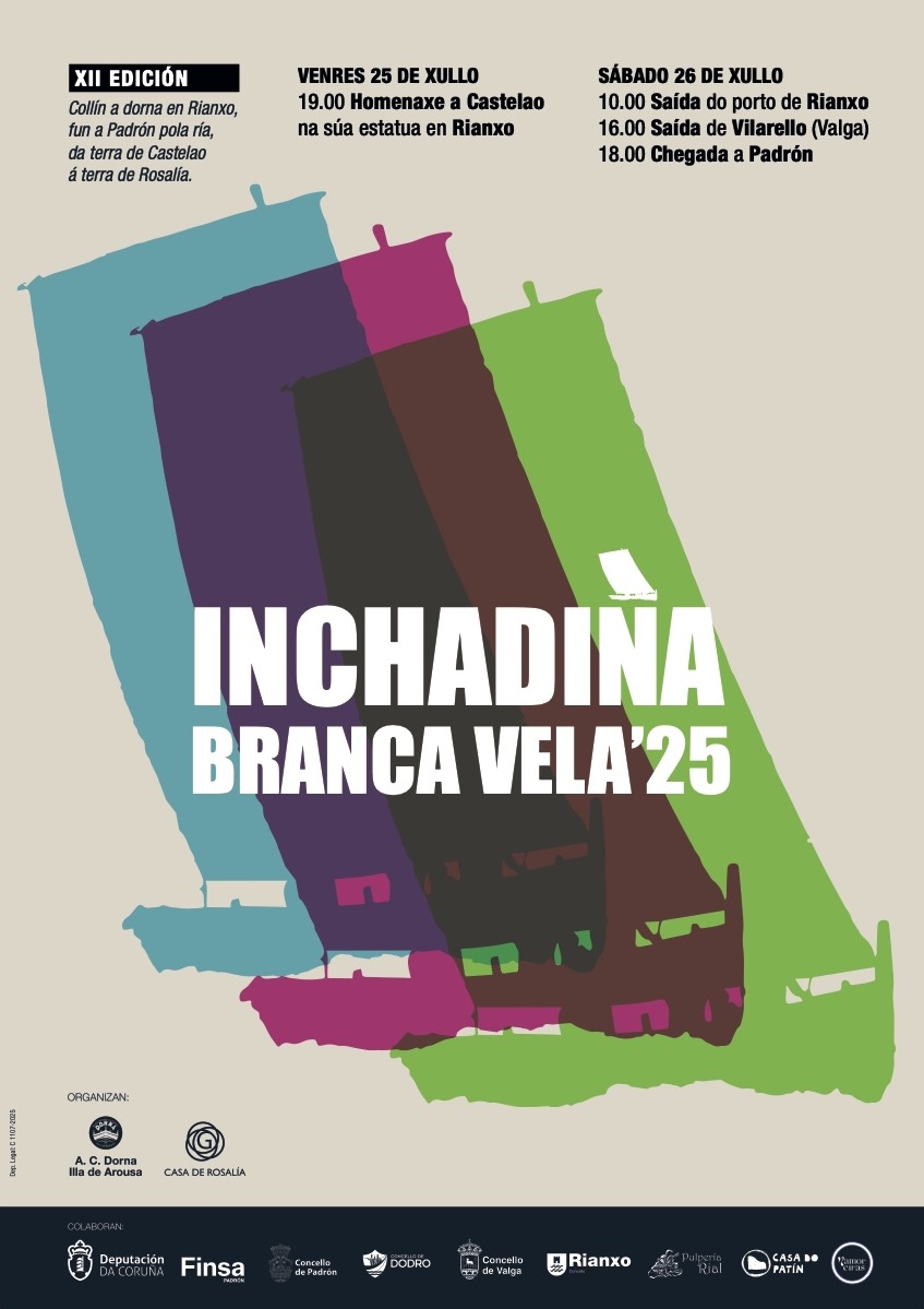 Chegou o día! ⛵️🛶 #InchadiñaBrancaVela 🥳

Velaquí o percorrido polo Ulla e o Sar que podedes seguir nos puntos recomendados. 👇
Na nosa web tamén o tedes en Google Maps:  👉 rosalia.gal/que-facemos/ax…