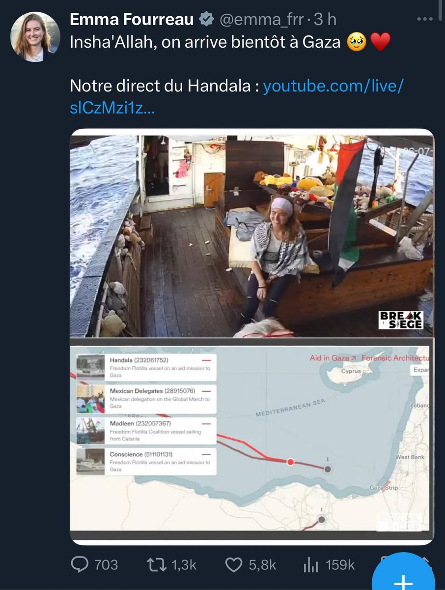 maximeguay06's tweet image. « Insha’Allah, on arrive bientôt à Gaza » une phrase signée d’une Députée Française au Parlement Européen…