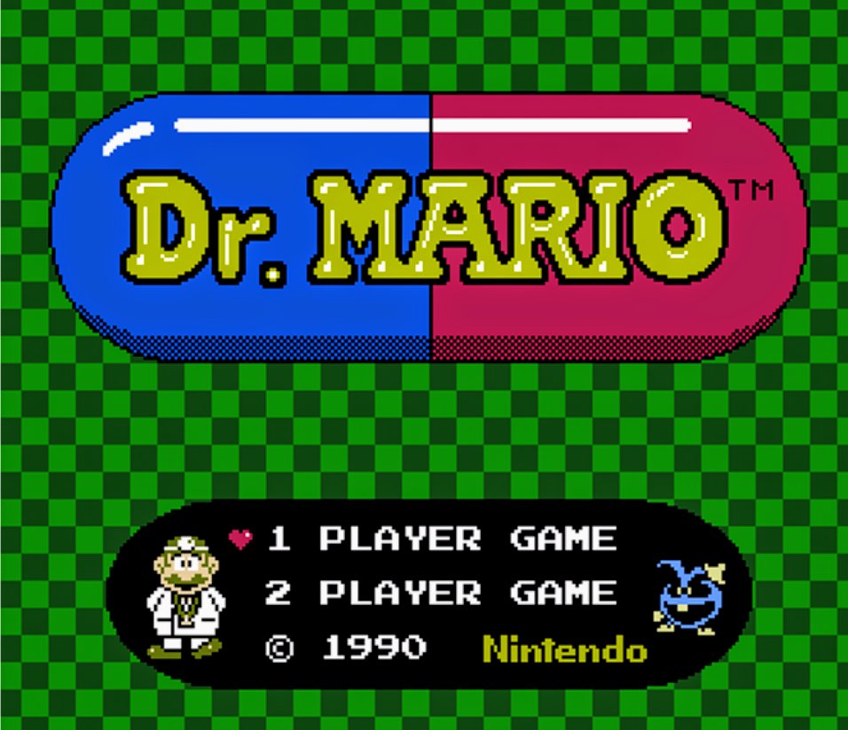 fami_maga2's tweet image. 『ドクターマリオ』は、1990年7月27日に任天堂よりファミコンで発売
ドクターとなったマリオの研究室のビンに発生した3種類のウィルスを、次々と投げ入れるカプセルを使って退治しろ。ウィルスは同じ色のカプセルを縦か横に4個以上並べると消える。2人で対戦が楽め簡単なのに奥が深い名作パズルゲーム
