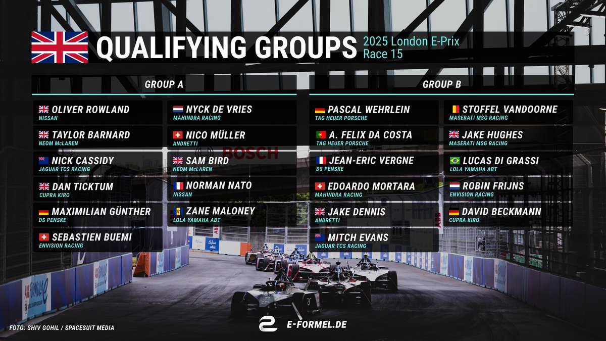 eFORMULAnews's tweet image. #FormulaE in London: the qualifying groups for Saturday at a glance
e-formula.news/news/short-new…
#ABBFormulaE @FIAFormulaE #LondonEPrix