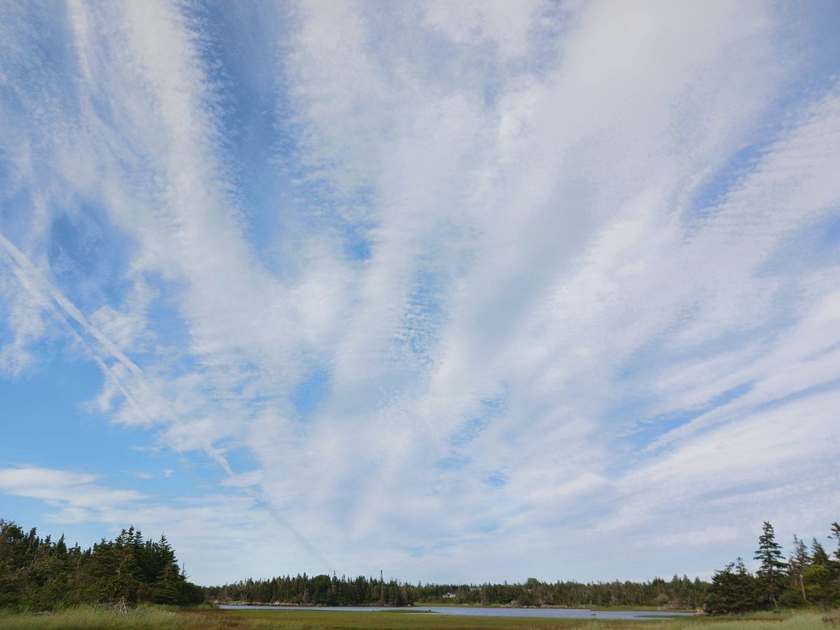 ImagesCoast's tweet image. Deep state creates a heat / UV dome by airplane exhaust and HAARP energy beams over Nova Scotia, Canada. July 18th 2025
#heatdome #pilotskill #pilotsaresatanic #HAARP