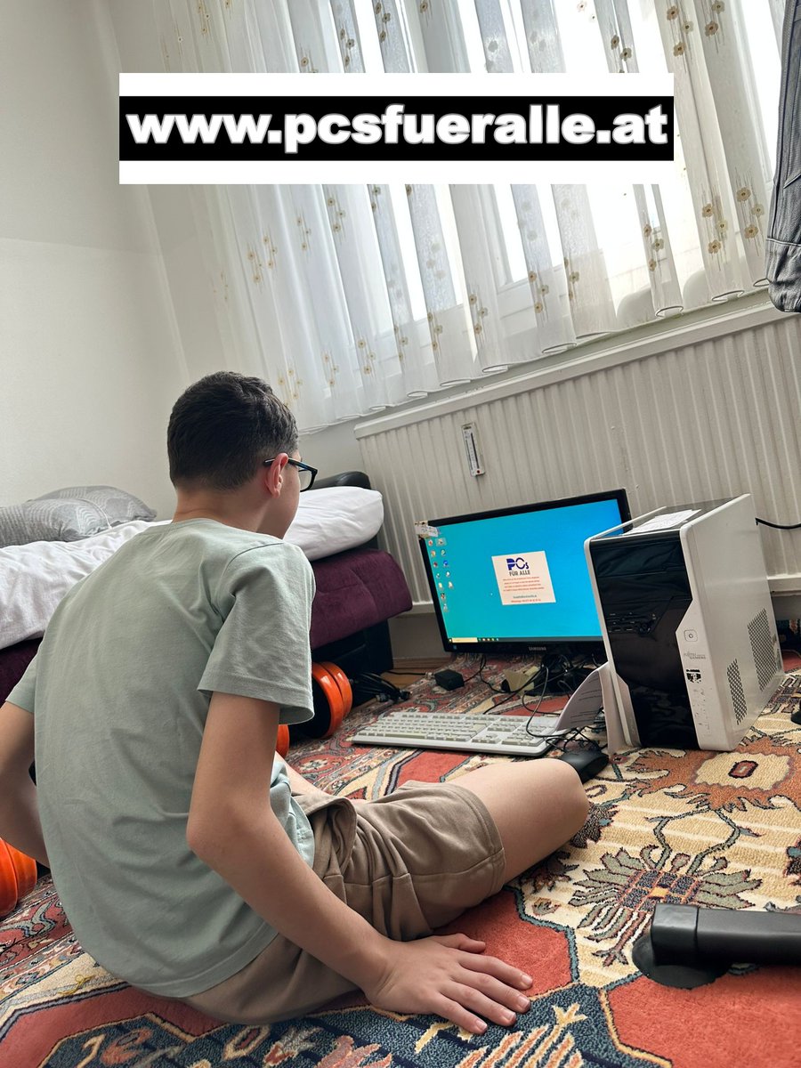 PCsfueralle's tweet image. PCs für alle: Weil ein Computer nicht nur ein Gerät ist, sondern ein Tor zur Welt.
Lernen, Arbeiten, Kommunikation und vieles mehr ist ohne Computerkenntnisse heute fast nicht möglich.
Wir sorgen dafür, dass auch arme Menschen diese Möglichkeiten haben.
pcsfueralle.at…