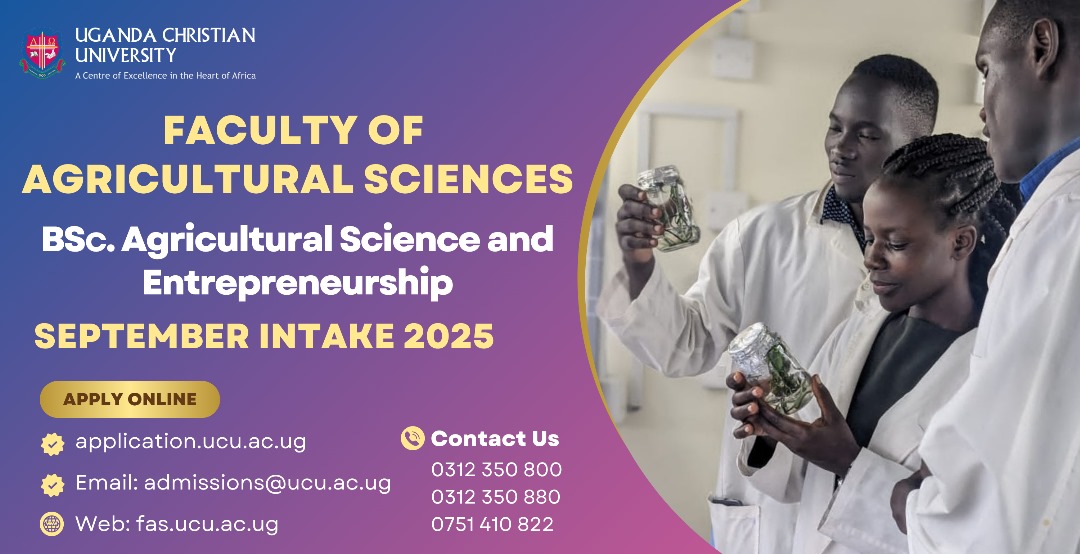 UCUniversityFAS's tweet image. September semester knocking
Apply now application.ucu.ac.ug
Visit fas.ucu.ac.ug
@UCU Admissions2025
@UCUniversity
@Prof_Kitayimbwa
