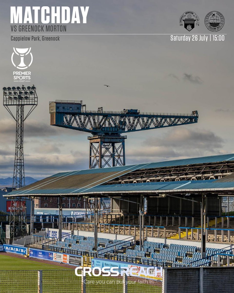 ClydeFC's tweet image. ๐พ๐ช MATCHDAY
It's a trip to Cappielow this afternoon as we battle Greenock Morton for 2nd place in Group G at 3pm.
Tickets are available to purchase in advance. We'll see you there!
๐๏ธ app.fanbaseclub.com/Fan/Tickets/Chโฆ
โน๏ธ clydefc.co.uk/news/2025/07/mโฆ