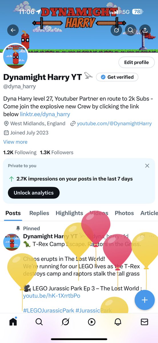 dyna_harry's tweet image. It’s balloon day :)