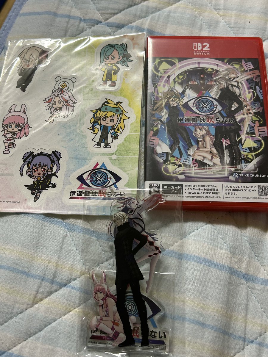 SetunaKeisuke's tweet image. 伊達鍵は眠らないのパッケージ版が届きました!Switch2版!!
このアクスタ目当てで通販で買いました!!
ニルヴァーナイニシアチブをクリアし次第、やりたいと思います!楽しみ!!
#AIソムニウムファイル #SCPS
