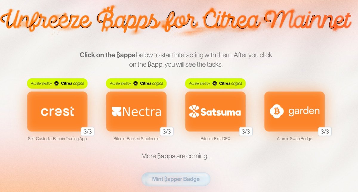 Gooodddd morninnnggg Guysss☀️

Every morning, I start the day by completing my daily Web3 ritual. Today is a very hot day, and I don't feel like working much, but I still completed my daily Web3 ritual.

<a href="/citrea_xyz/">Citrea</a> I've completed all the tasks on the testnet, but I'm still