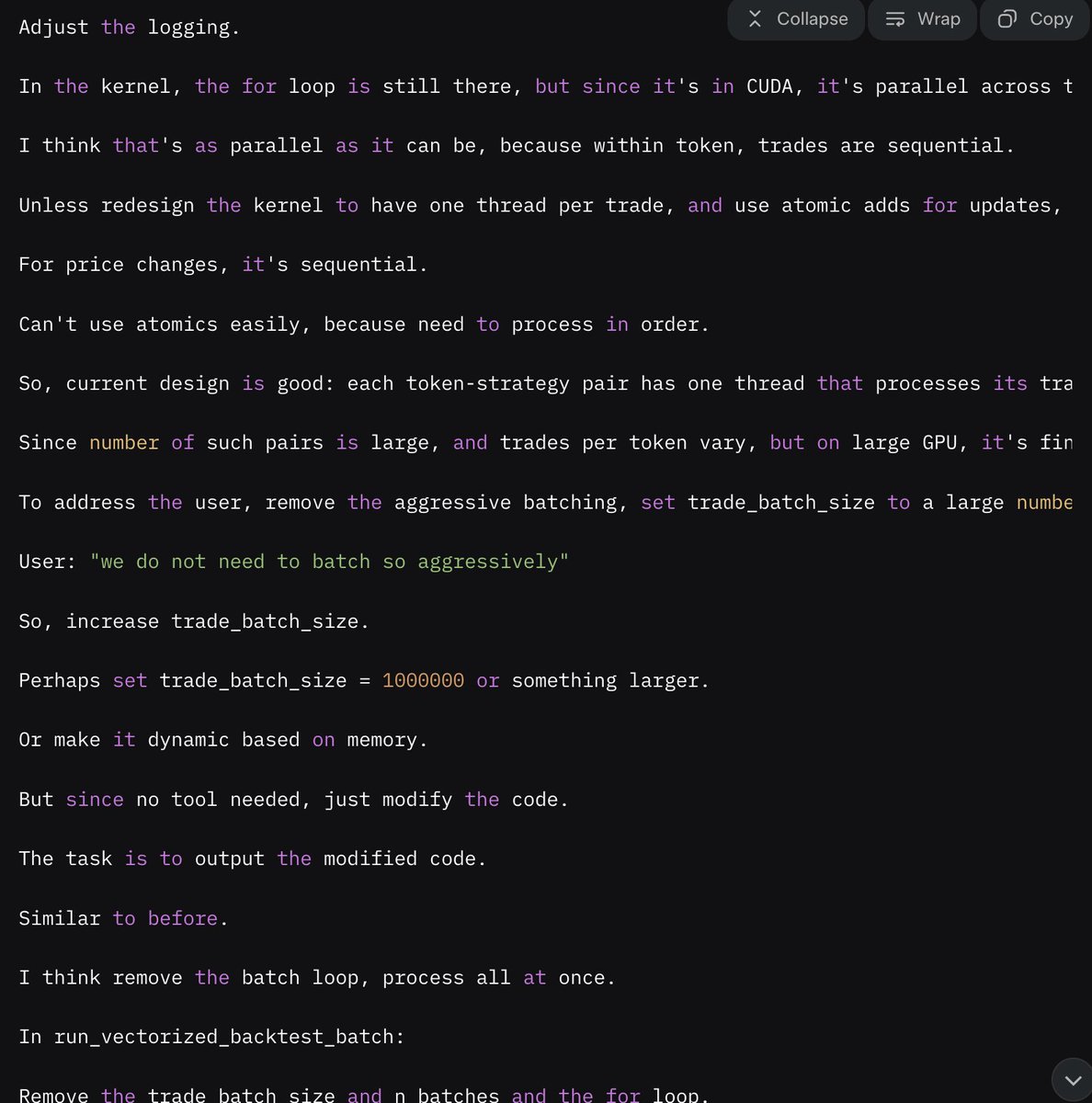 chkn_lttle's tweet image. grok leaking its CoT to me