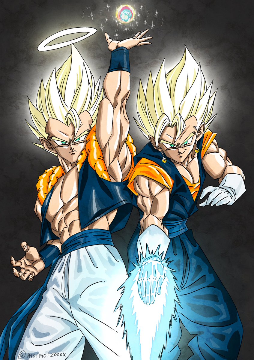 moimoi2000x's tweet image. ゴジータとベジット
 #ドラゴンボールイラスト