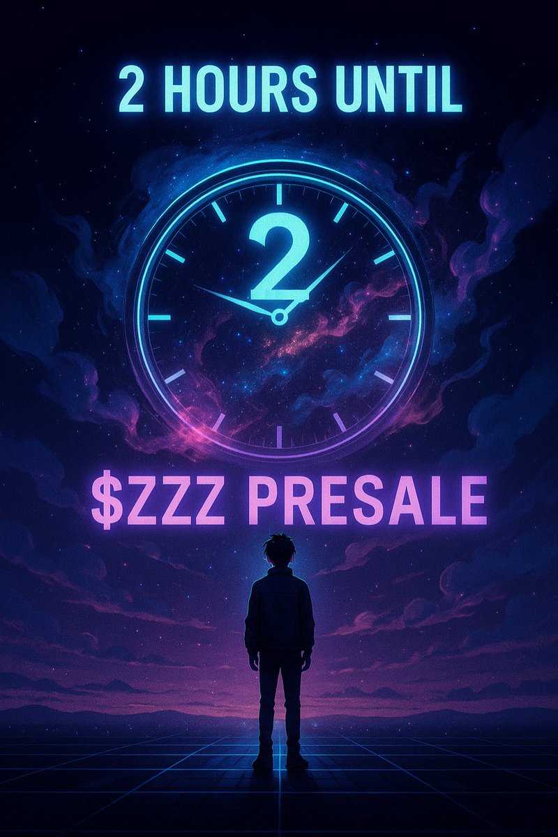 SleepSolana6's tweet image. 🚨 Less than 2 hours left until the $ZZZ presale begins.
This is your final stretch to get in early — no second chances!
Sleepers are about to win.
Are you one of them?

🌐 sleeponsol.xyz

#ZZZ #SleepOnSol #CryptoPresale #Solana #DeFi #Countdown #SleepToEarn