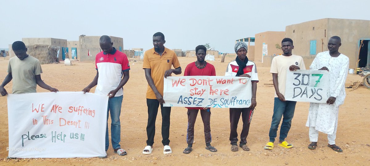 Mayor_khalil's tweet image. The inhumane #Agadez centre is a hub for human trafficking. Trading in the name of the #UNHCR. It's time for all this corruption to end.
Let's provide psychosocial support in solidarity with @refugeesniger now. Refugees deserve better.
✊✊✊✊✊✊✊