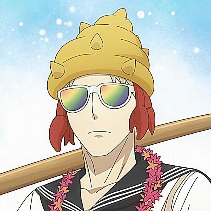 the female                              the guy she is 
character                                in love with