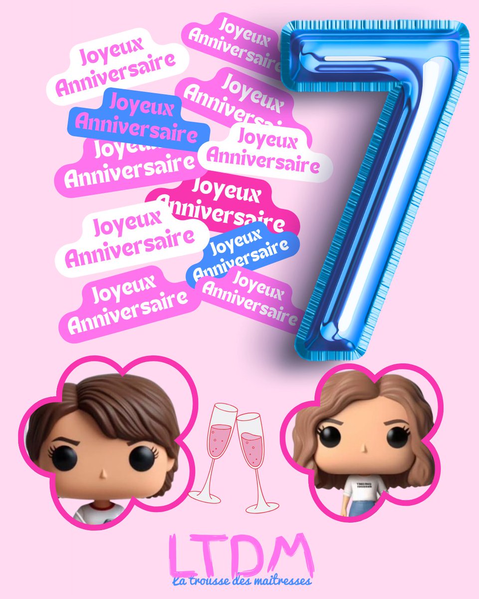 Aujourd'hui nous fêtons les 7 ans de notre blog La Trousse des Maitresses !
Des idées pour bien fêter ça ???

Merci pour tous les messages que nous recevons au cours de l'année 🩷💙🩷💙

#TeamPE #Birthday #Anniversaire