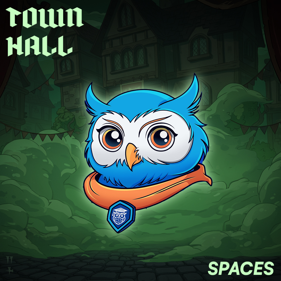 VaultTown's tweet image. GM 🟦
@BasedHooty joined our Town Hall Space to discuss their evolution from 'Black Latex Fist' to becoming Base's premier crypto education platform.
Key moments 👇
1/ 🦉 Hooty is building the "YouTube of crypto education" - a comprehensive academy where creators can upload…