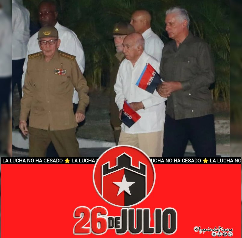 IzquierdaPinera's tweet image. 26 de Julio: heridas
por donde surgió la aurora:
alta fecha vengadora
de las fechas ofendidas.
Caliente sangre de vidas
rotas por el heroísmo
cuando traición y cinismo
bailaban sobre un calvario
¡Oh, rocío necesario
a la flor del patriotismo!
¡Gloria a la mañana
de la Santa Ana!
