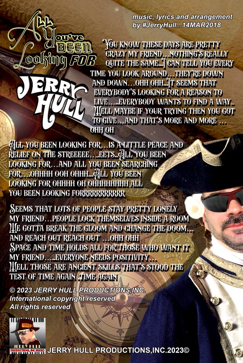 🎹🎼🎧Listen to: "𝗔𝗹𝗹 𝗬𝗼𝘂'𝘃𝗲 𝗕𝗲𝗲𝗻 𝗟𝗼𝗼𝗸𝗶𝗻𝗴 𝗙𝗼𝗿𝟮𝟬𝟭𝟴©" ffm.to/allubenlooking… #JerryHull's #rocking #hit #single from 𝗦𝗧𝗥𝗔𝗡𝗚𝗘 𝗔𝗙𝗧𝗘𝗥𝗡𝗢𝗢𝗡𝗦𝟮𝟬𝟭𝟴© ffm.bio/jerryhull-sing… #RockandRoll #classicRock #pop #piano #seafaring #lonelycity