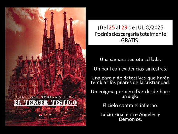 juanjosorilluch's tweet image. «EL TERCER TESTIGO» ¡A PARTIR DE HOY GRATIS!
Link descarga gratis: rxe.me/G93NG3
@Amazon #Amazon RT! Gracias! @ebrolisOK
Secretos bien guardados que saldrán a la luz debido al supuesto accidente de Gaudí. Thriller que mezcla misterio, historia y acción.