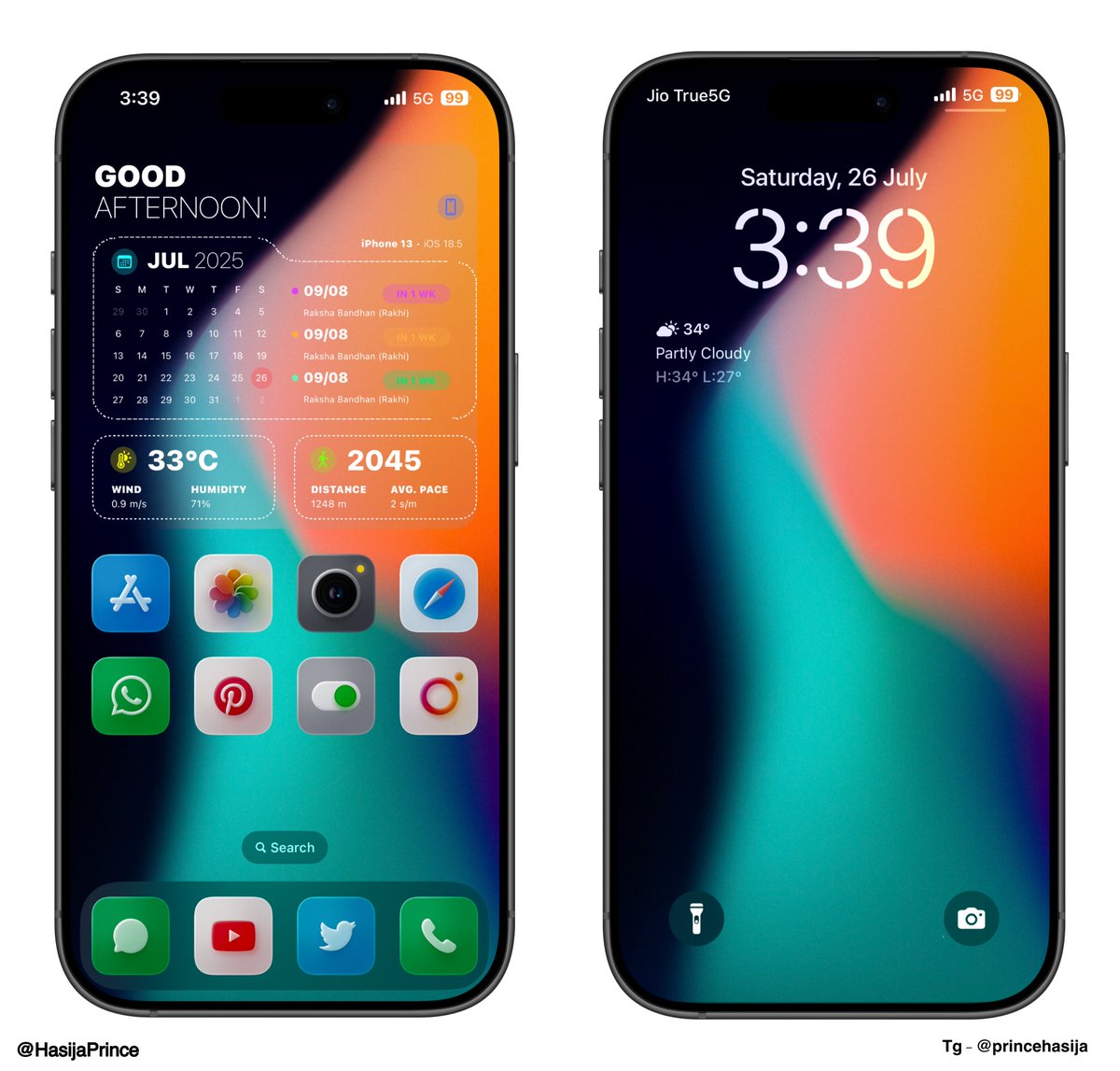 HasijaPrince's tweet image. Aesthetics of Sunday 🤌🏻

Chroma wallpaper pack
Vision icons @tweetbylokki 
Widget from @ppickCH 

💚